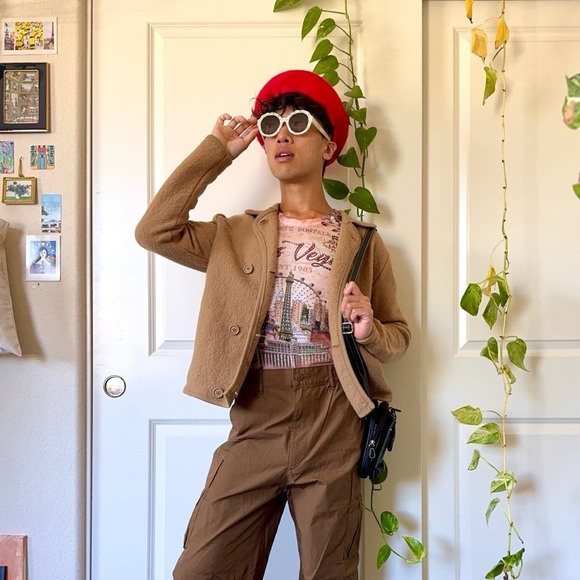 Valerie Stevens Jackets & Blazers - Tan Vintage Wool Jacket